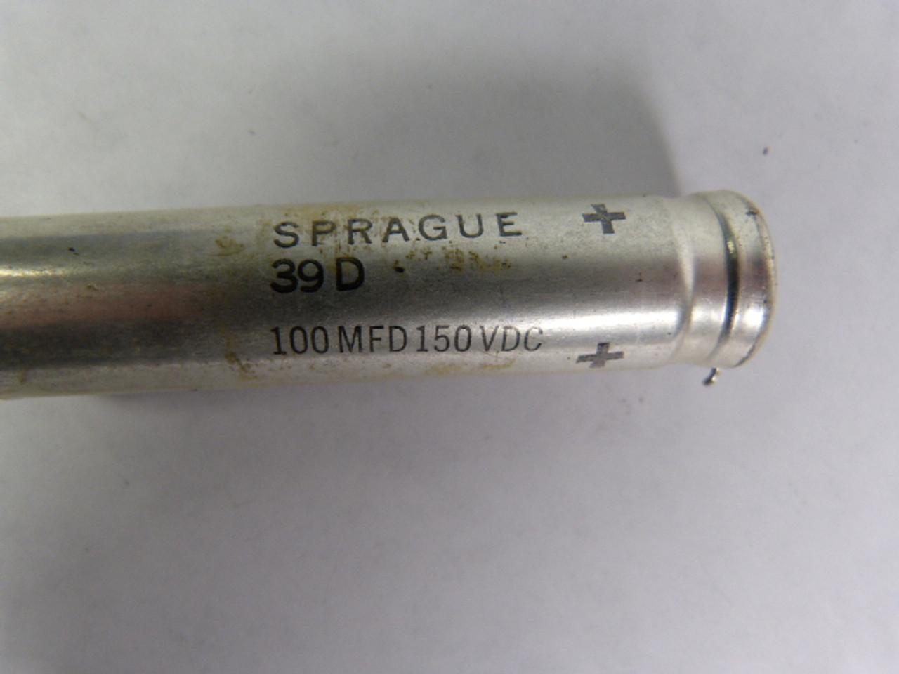 Sprague 39D Capacitor 100mfd 150VDC USED