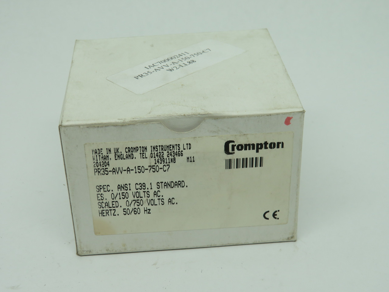 Crompton Comex PR35-AVV-A-150-750-C7 Panel Meter 0-750VAC ! NEW !