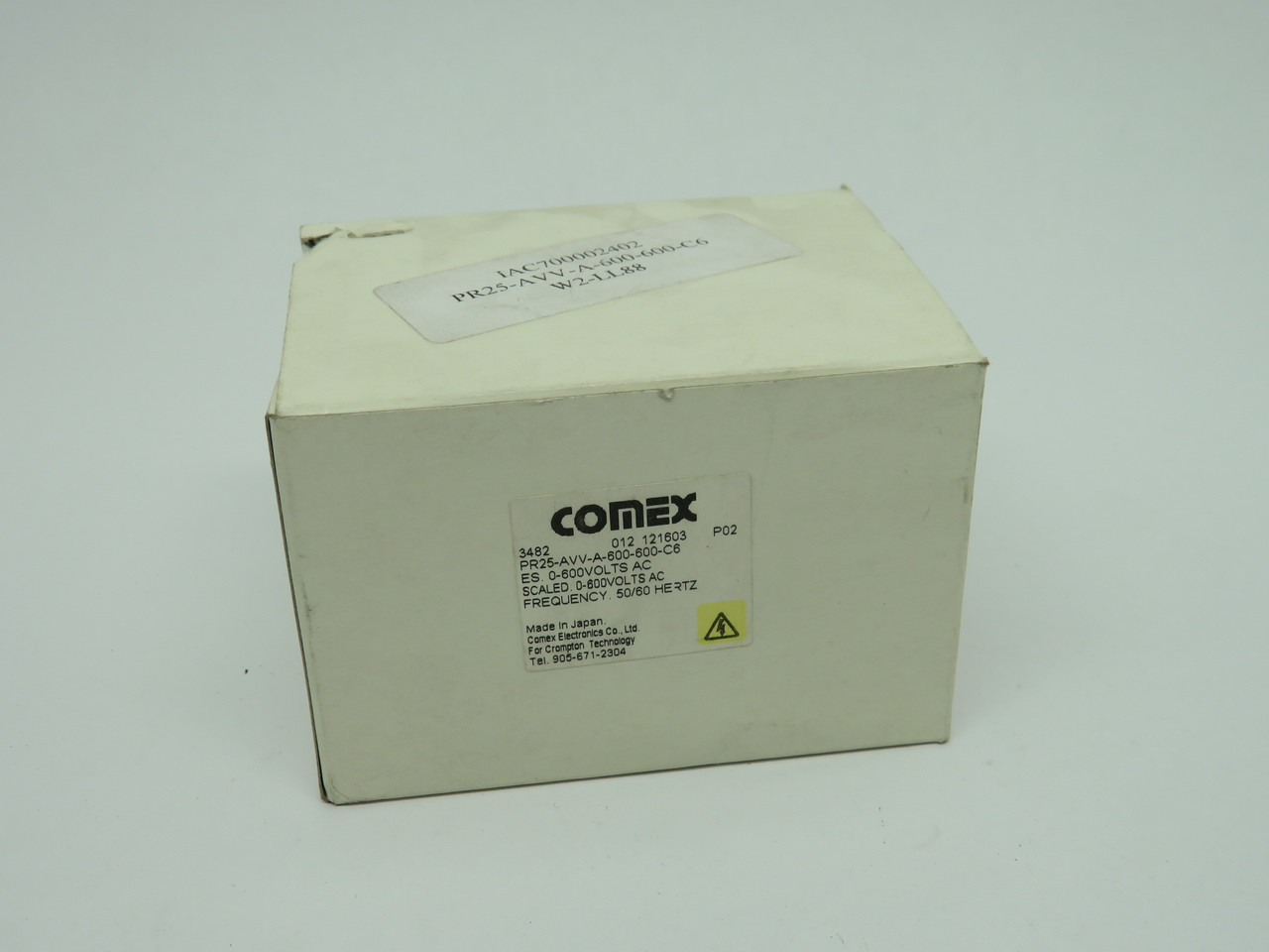 Crompton Comex PR25-AVV-A-600-600-C6 Panel Meter 0-600VAC ! NEW !