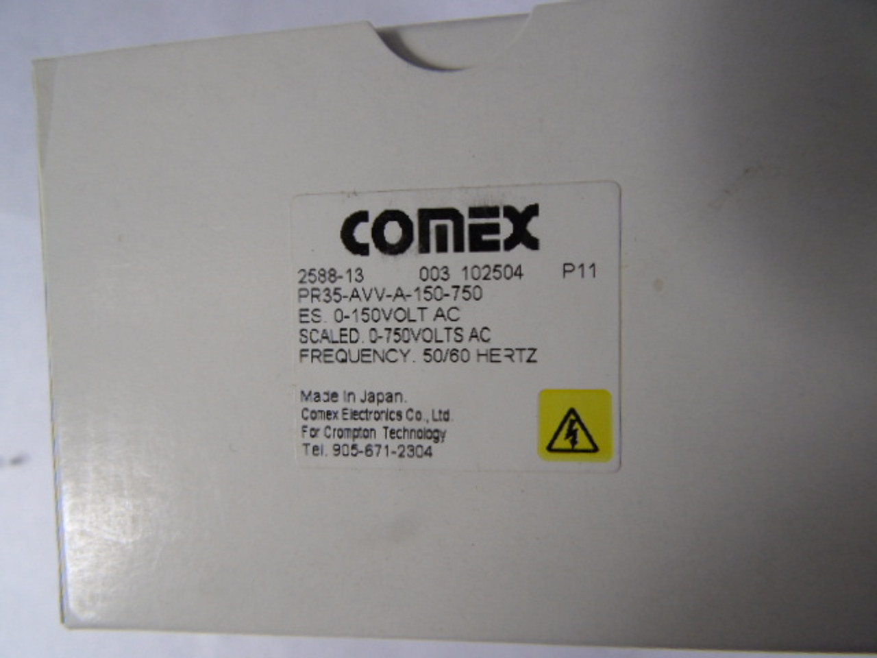 Crompton Comex PR35-AVV-A-150-750 Panel Meter 0-750VAC ! NEW !