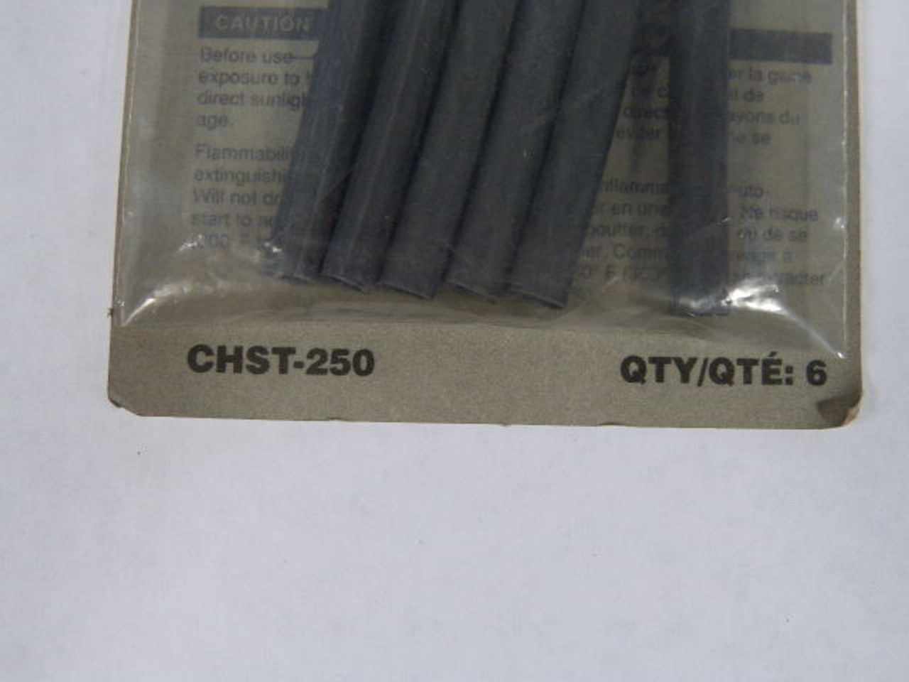 GB CHST-250 Heat Shrink Tubing 1/4" to 1/8" Bag of 6 ! NEW !