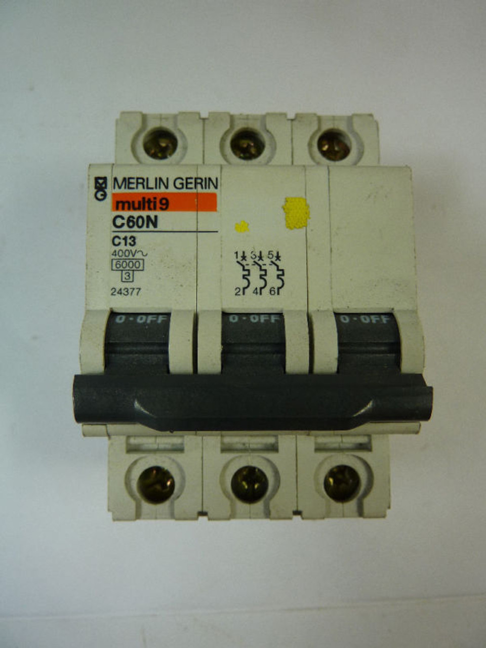 Merlin Gerin 24377 Circuit Breaker 13A 3-Pole USED