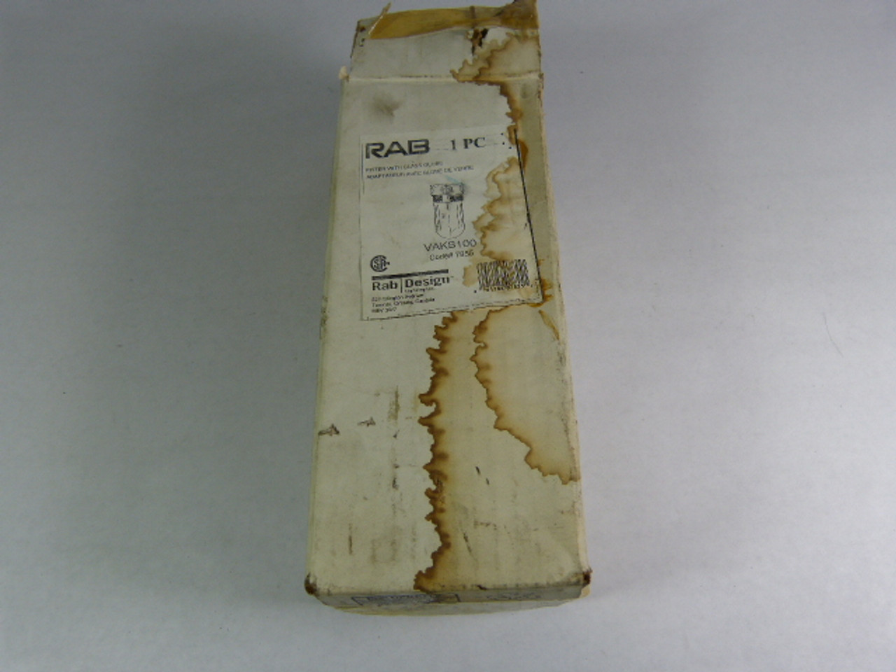 RAB VAKS100 Weather Proof Light Fixture BASE ONLY Damaged Box/Shelf Wear NEW