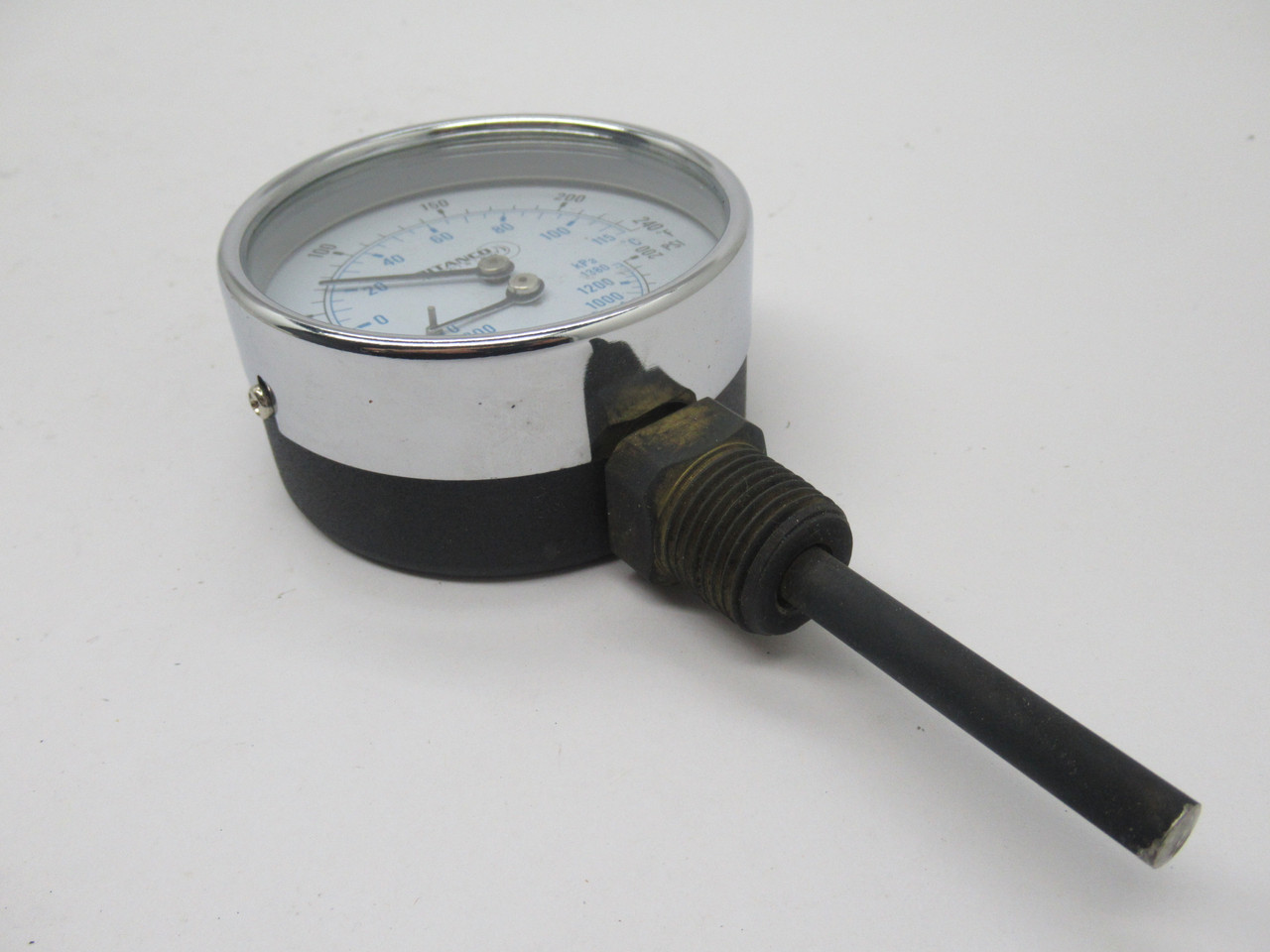 Pitanco Precision TRI-07 Pressure Temperature Gauge 200PSI 1/2" NPT NEW