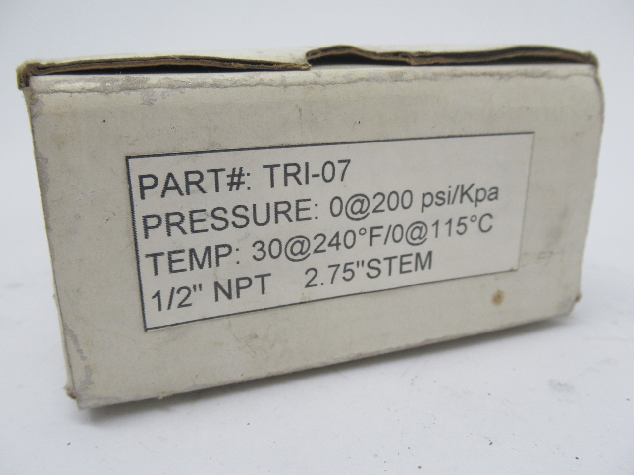 Pitanco Precision TRI-07 Pressure Temperature Gauge 200PSI 1/2" NPT NEW