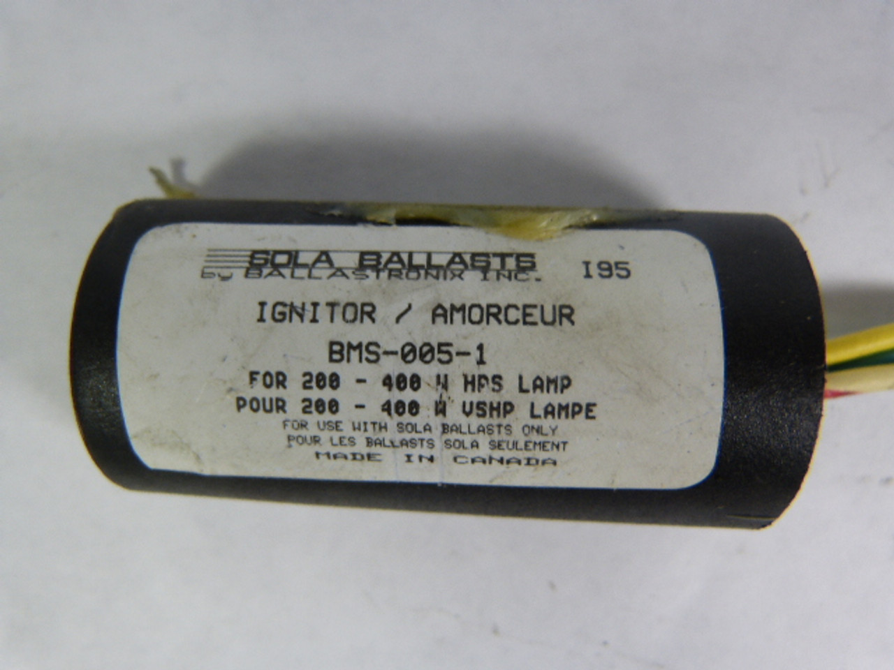 Sola BMS-005-01 Ballast Igniter USED
