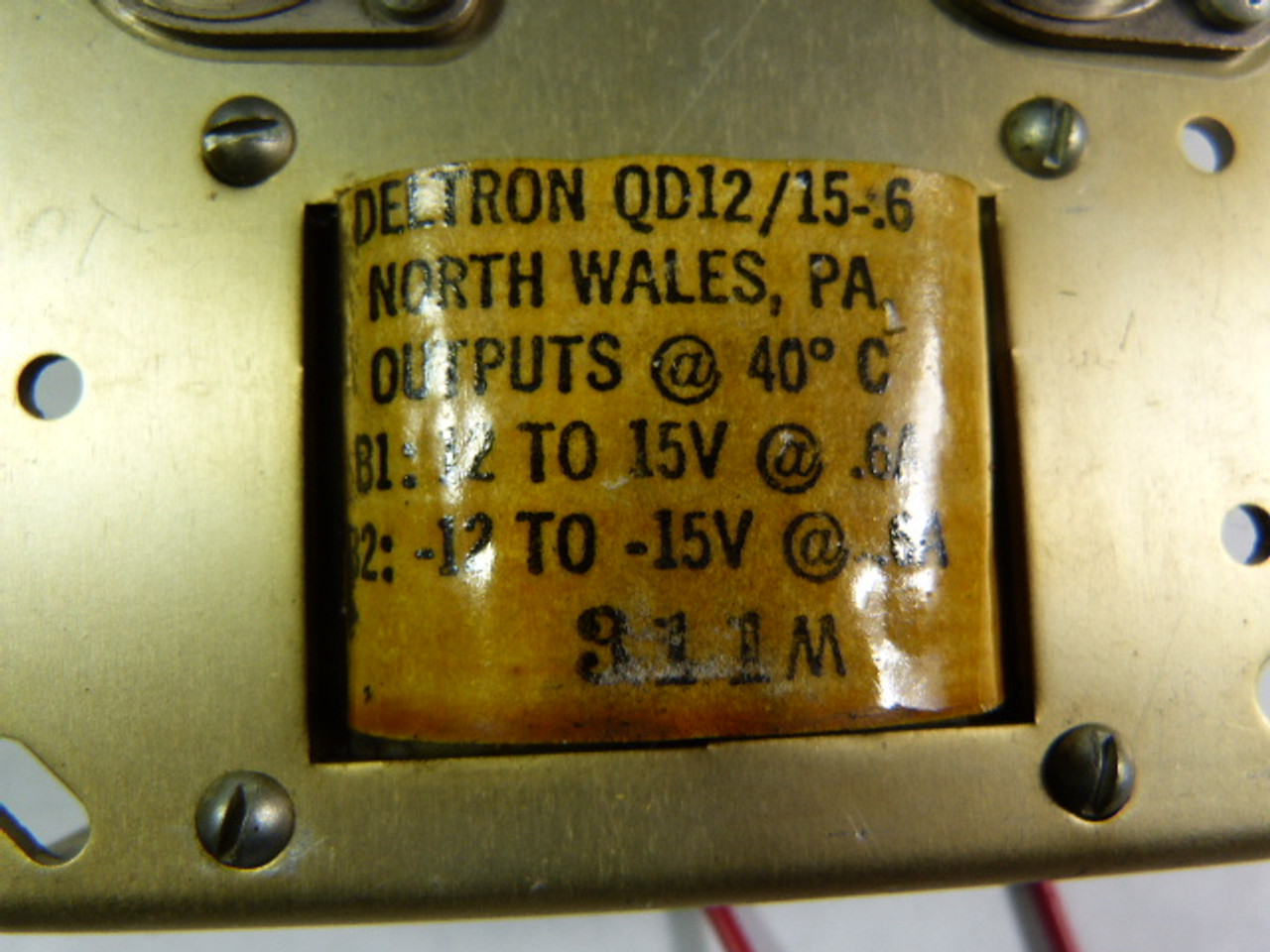 Deltron QD12/15-0.6 Power Supply .6Amp 12-15V USED