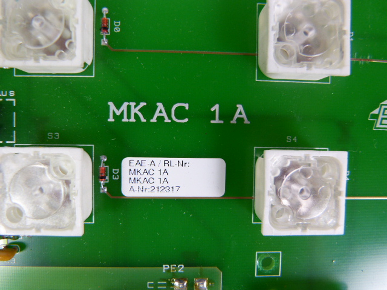 EAE MKAC-1A Control Console PC Board USED