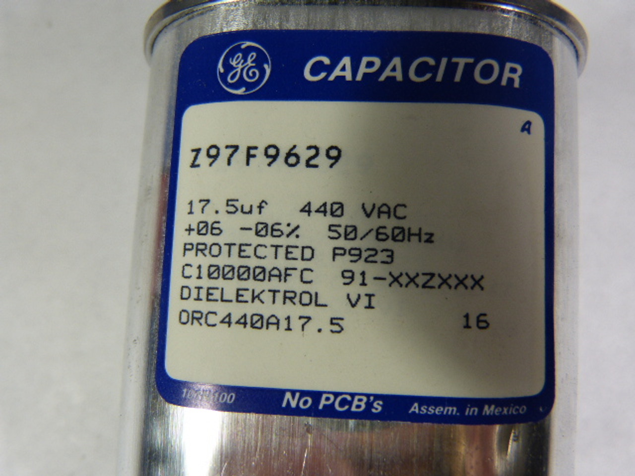 GE Z97F9629 Capacitor 17.5uf 440VAC ! NOP !
