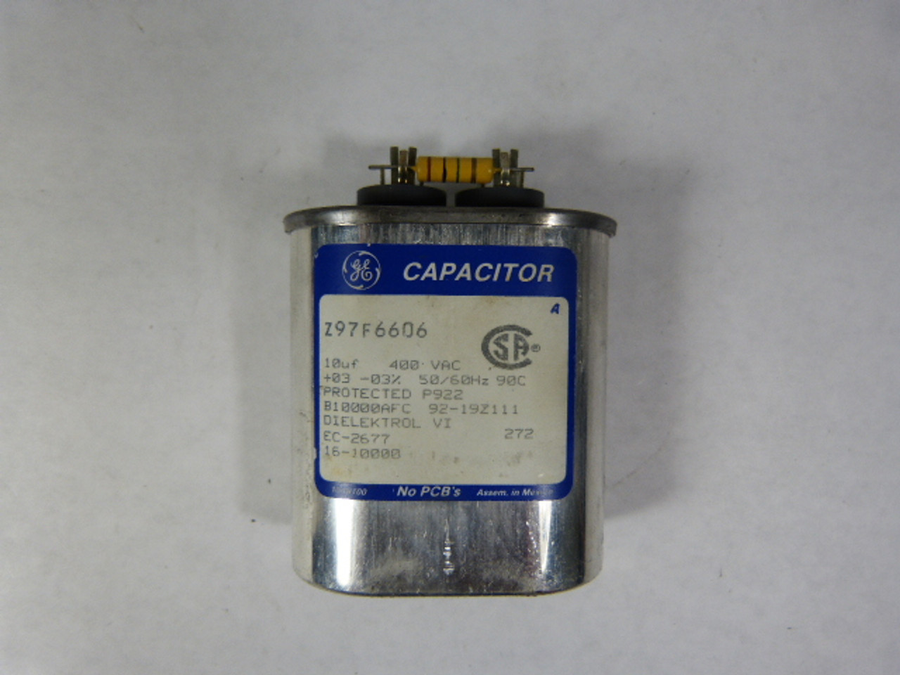 General Electric Z97F6606 Capacitor 10UF 400V USED