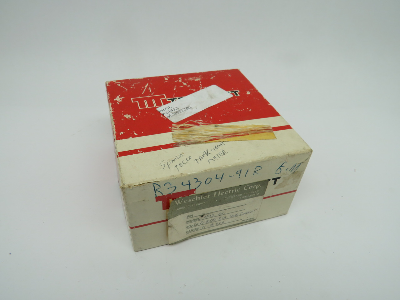 Tripplett 440-GL Panel Meter 0-8 RFA  NEW