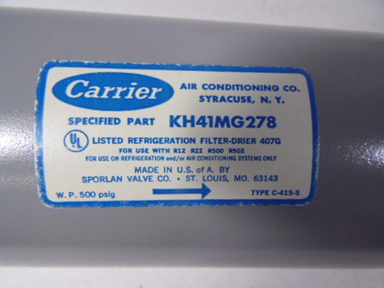 Carrier KH41MG278 Filter Drier ! NEW !