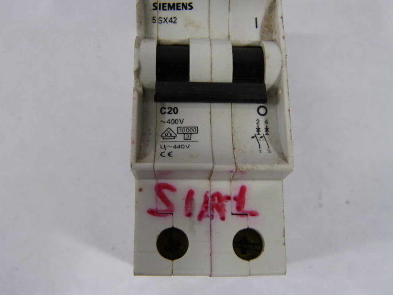 Siemens C20-5SX42 Circuit Breaker 2 Pole 20amp USED