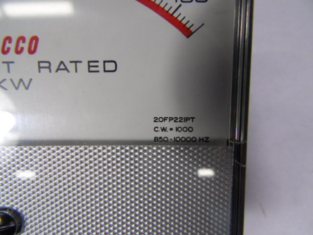 Tocco Ammax 20FP221PT Percent Rated Panel Meter 0-160 RPM 5 A 220V ! NEW !