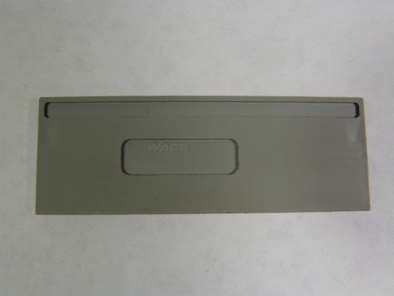 Wago 280P  Terminal Block End Plate GREY USED