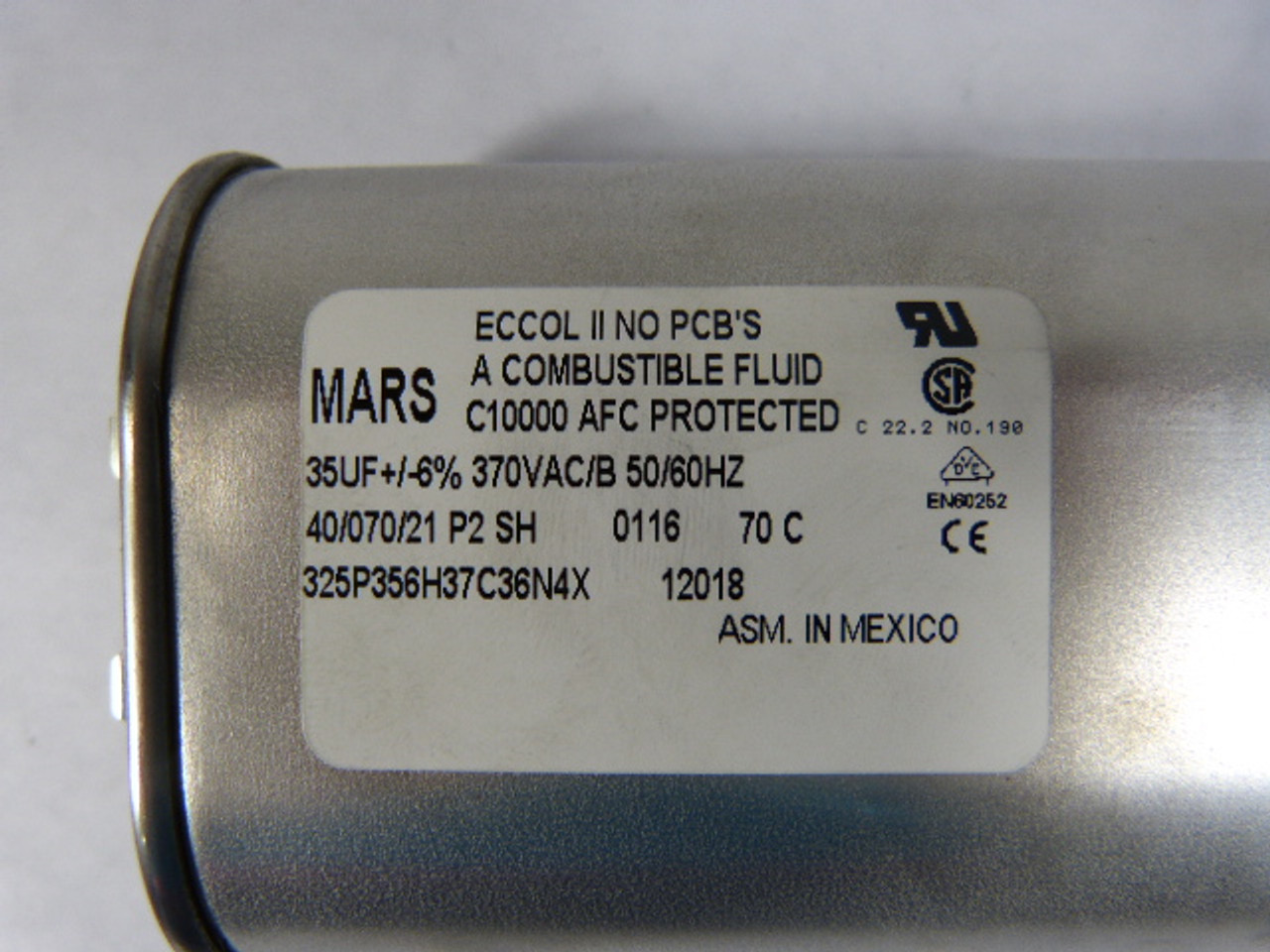 Mars 685744-12018 Motor Run Capacitor 370V 35uf ! NEW !