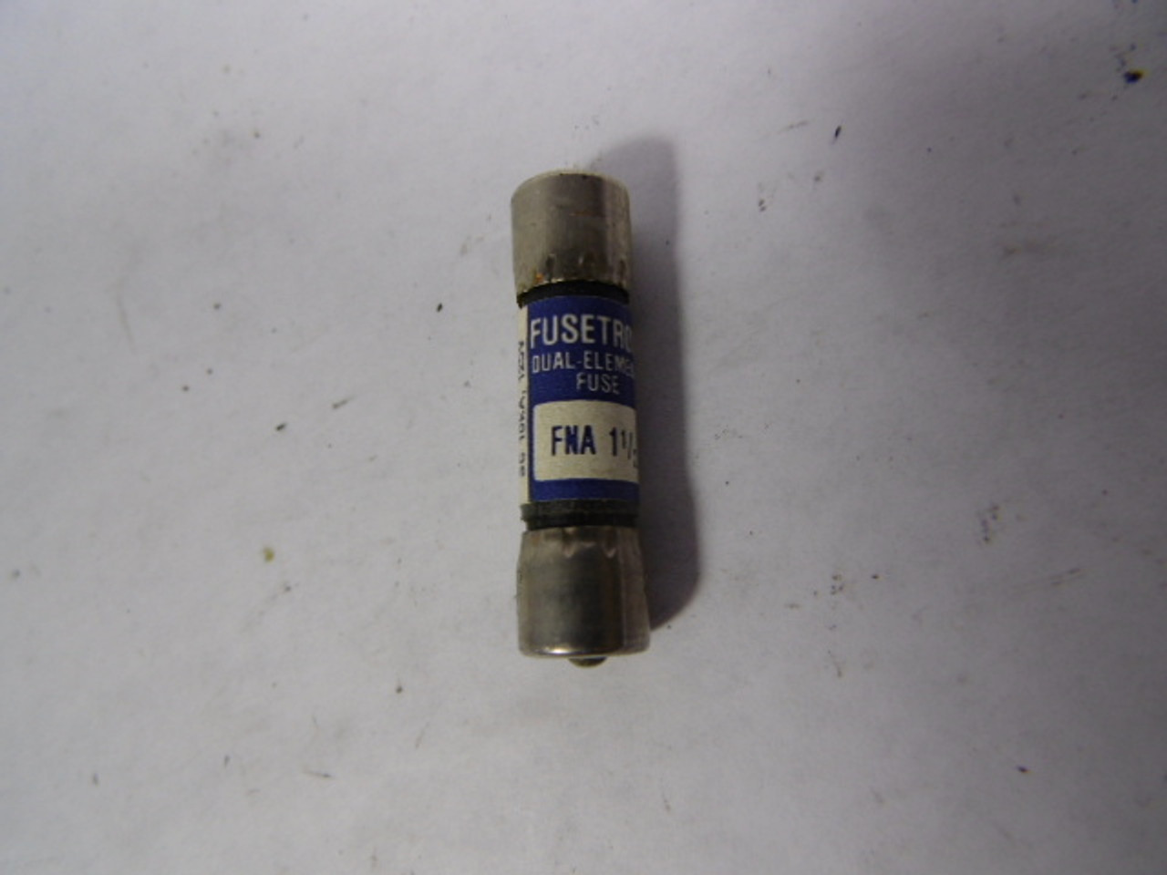 Fusetron FNA-1-1/2 Time Delay Fuse 1-1/2A 125V USED