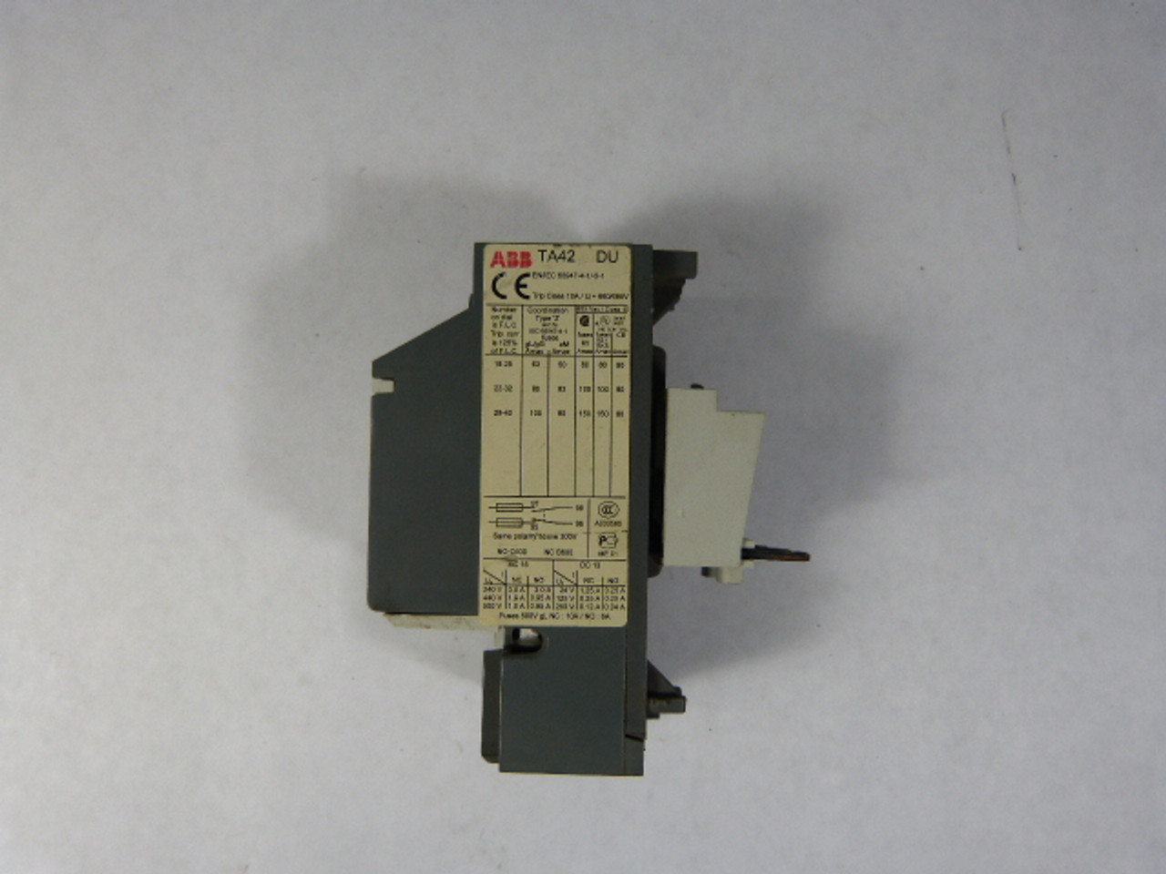 ABB TA42DU-42 Overload Relay 29-42amp USED