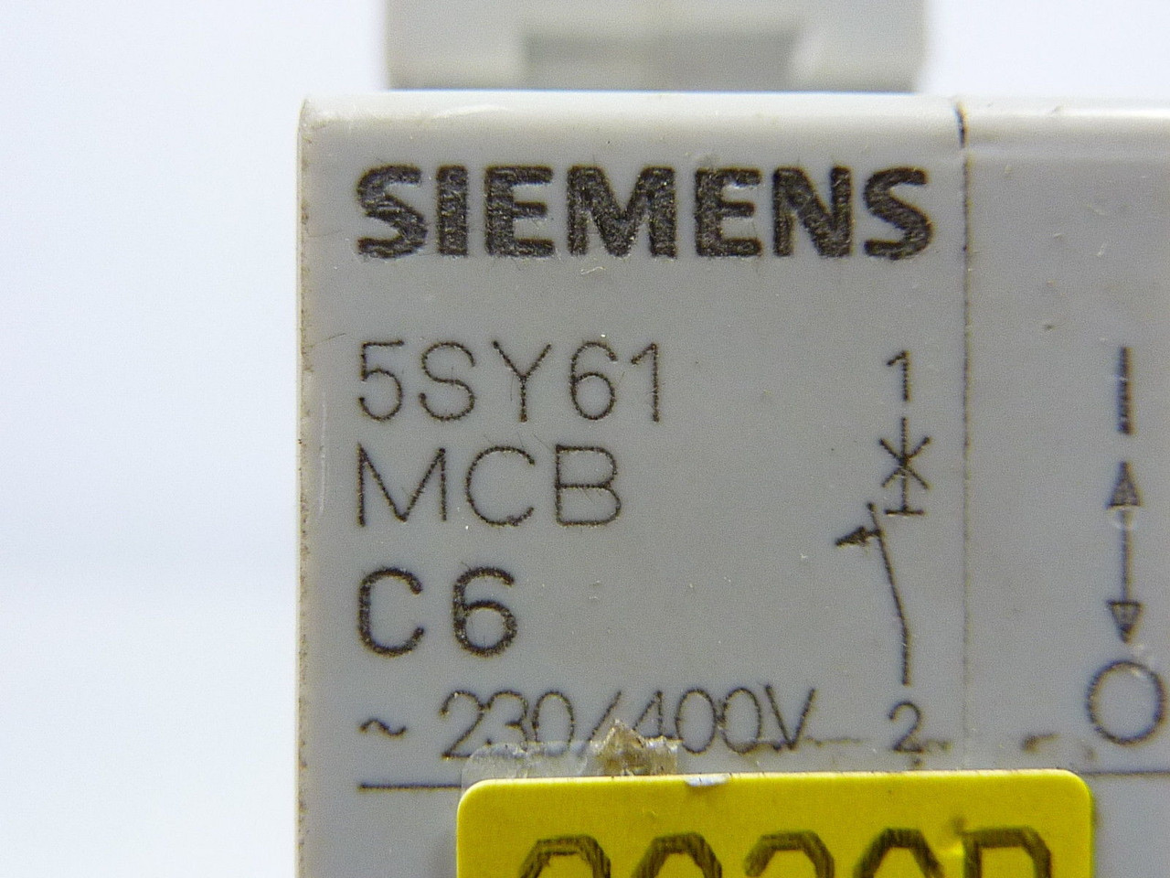 Siemens 5SY6106-7 Mini Circuit Breaker 400V 6A 1P USED