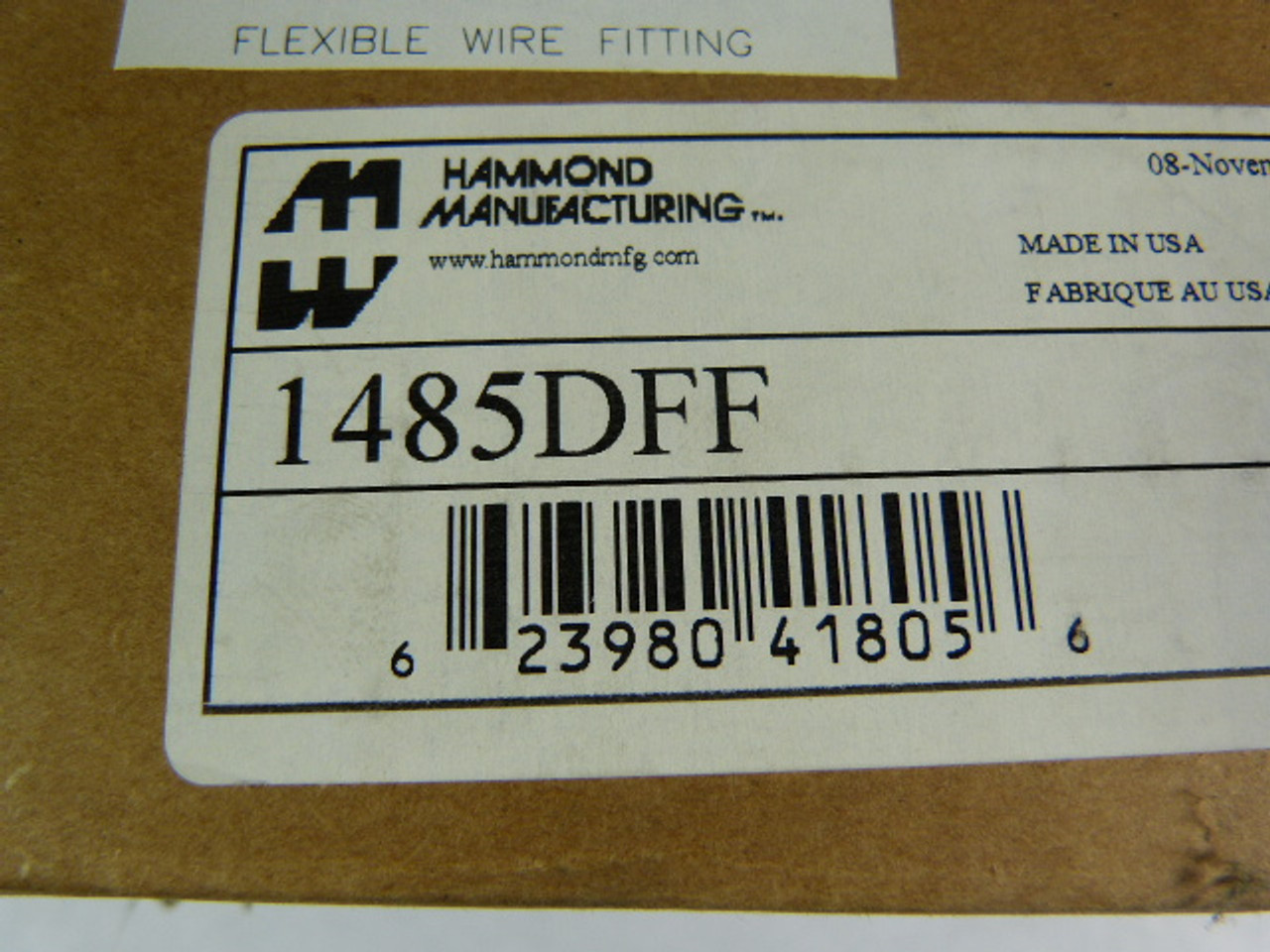 Hammond 1485DFF Flexible Wire Fitting ! NEW !