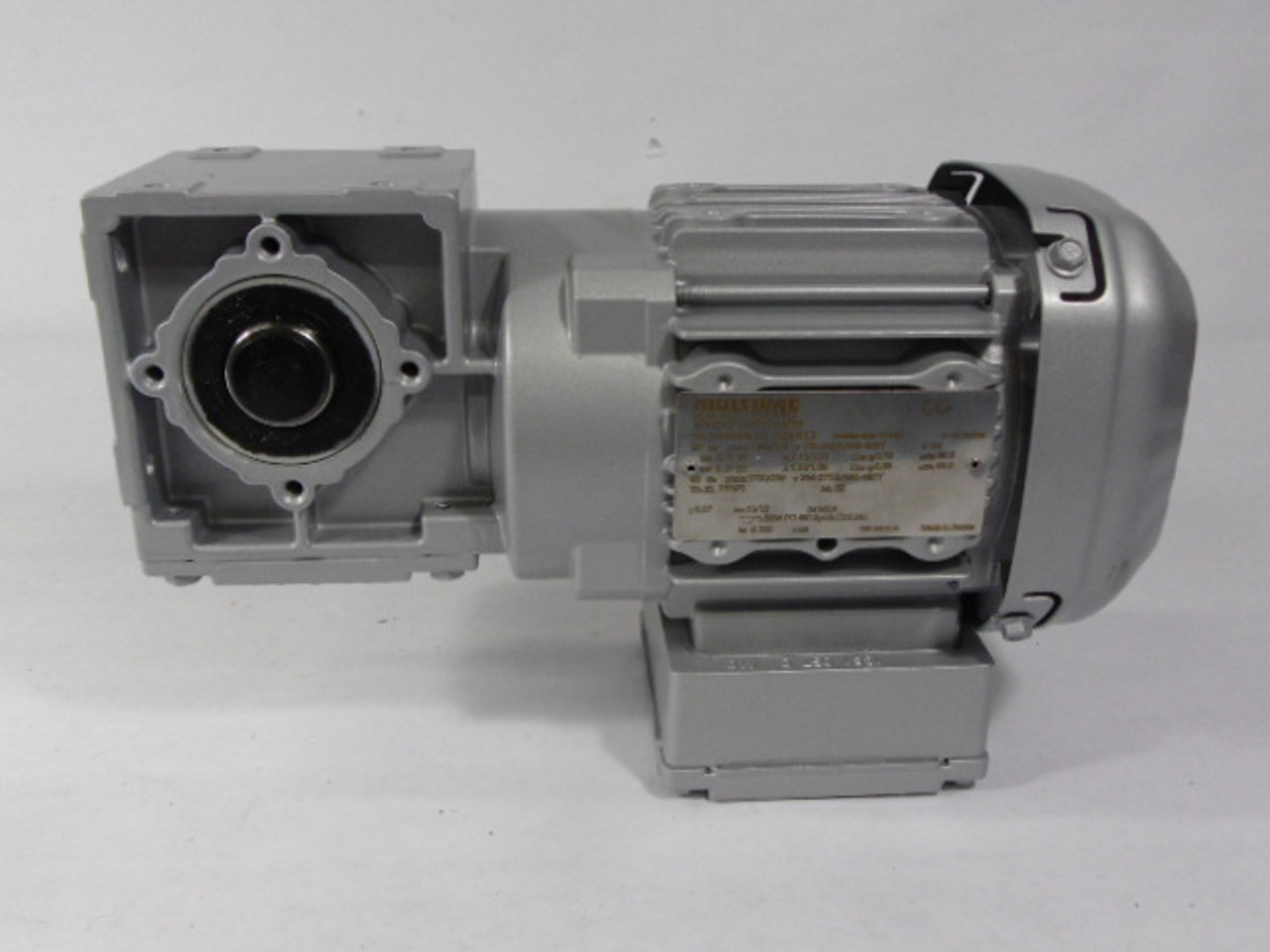 Multivac 0.37kW 1700rpm 440-480V TEFC C/W Gear Reducer 6.57:1 Ratio USED