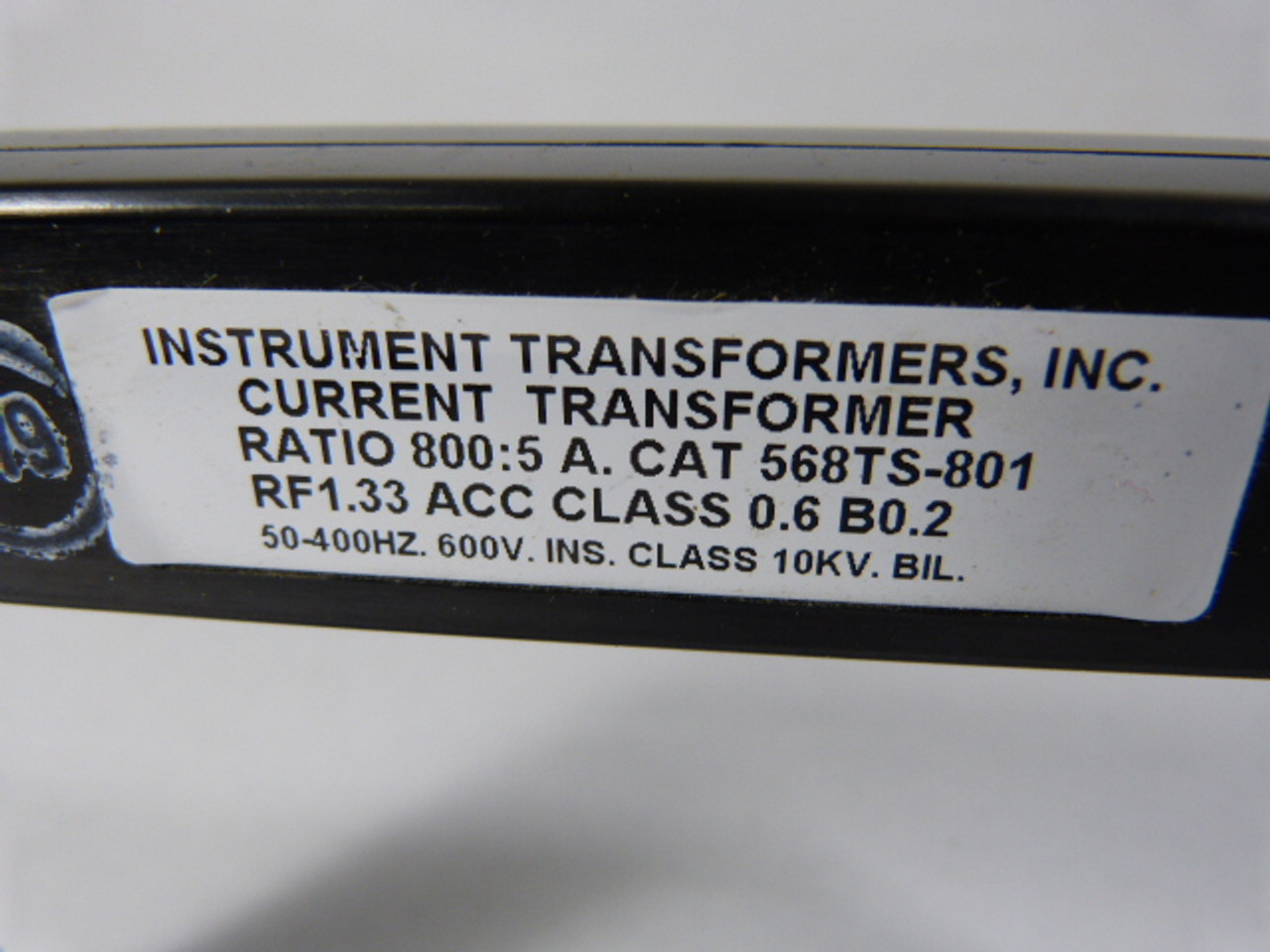 Crompton 568TS-801 Transformer Ratio 800:5A 50-400Hz 600V ! NEW !