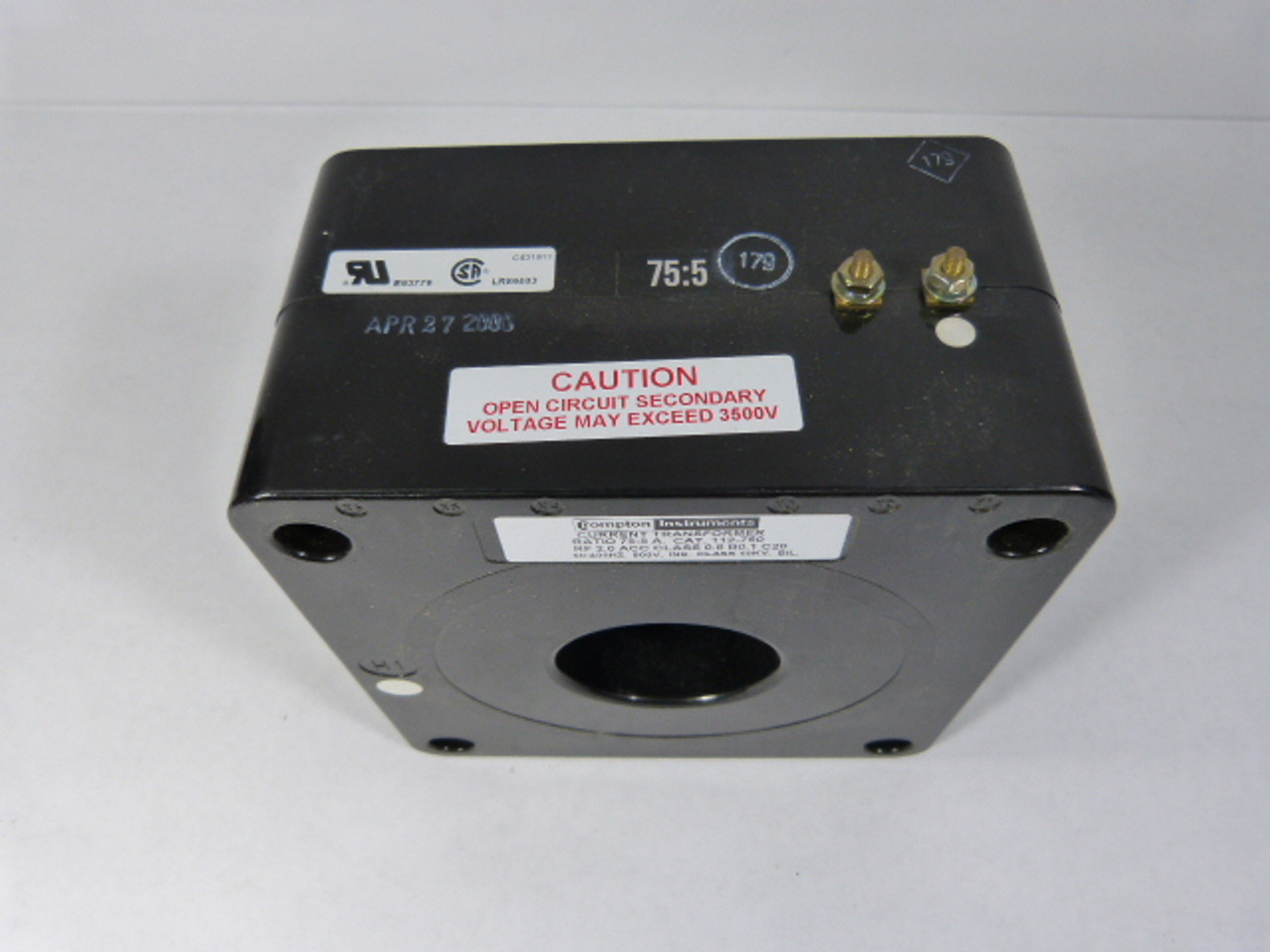 Crompton 112-750 Transformer Ration 75:5A 50-400Hz 600V ! NEW !