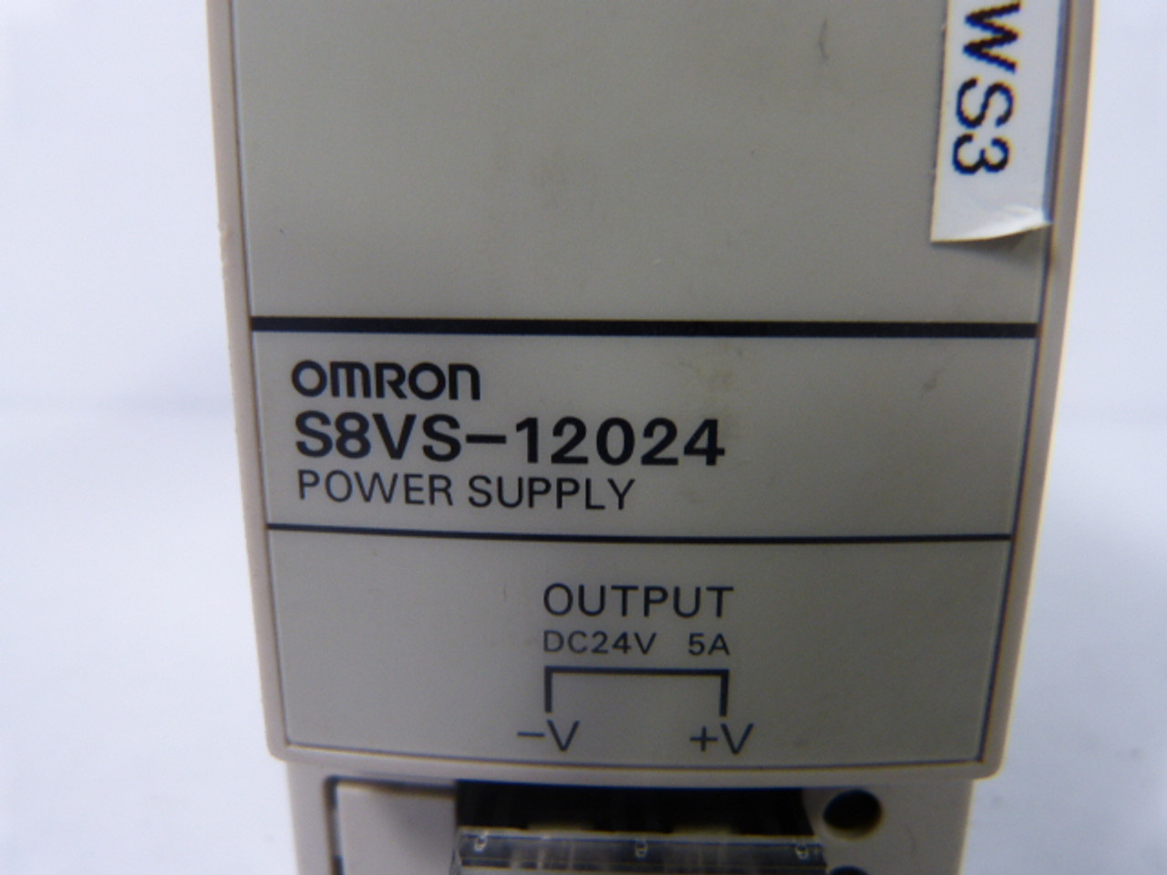 Omron S8VS-12024 Power Supply Input: 100/240VAC 1.9A 50/60Hz USED