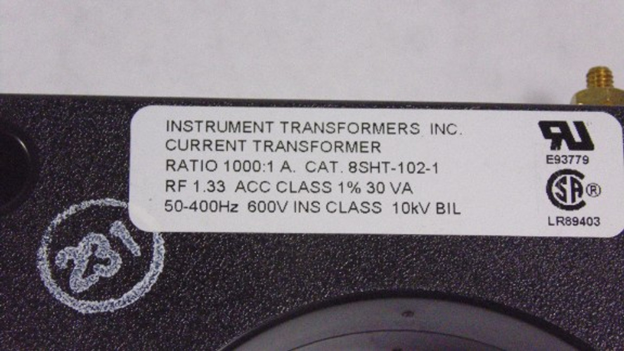 Crompton 8SHT-102-1 Current Transformer Ratio 1000:1A 30VA 50-400Hz 600V ! NOP !