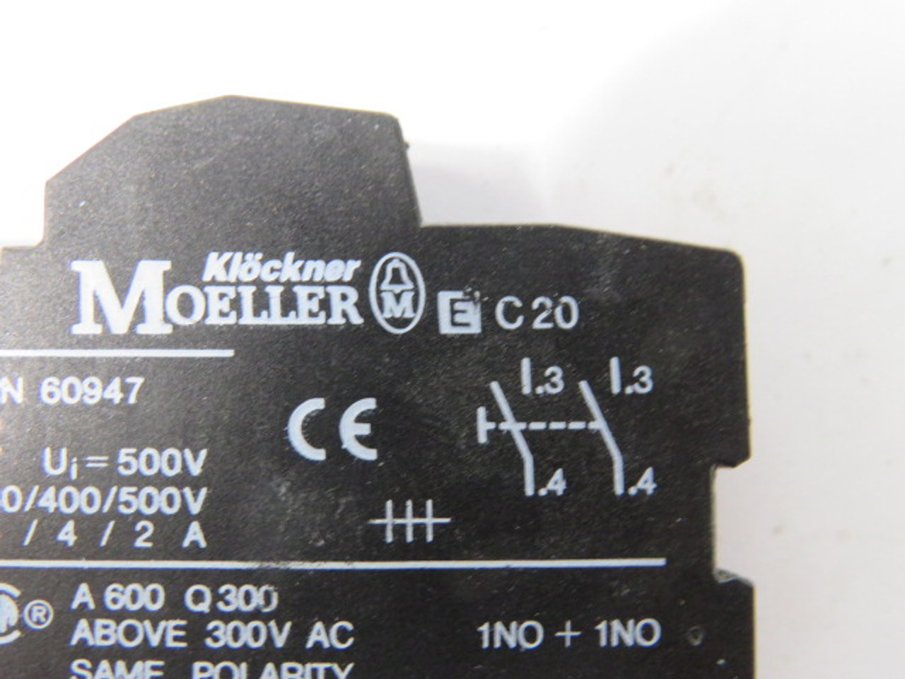 Moeller EC20 Contact Block 2NO USED