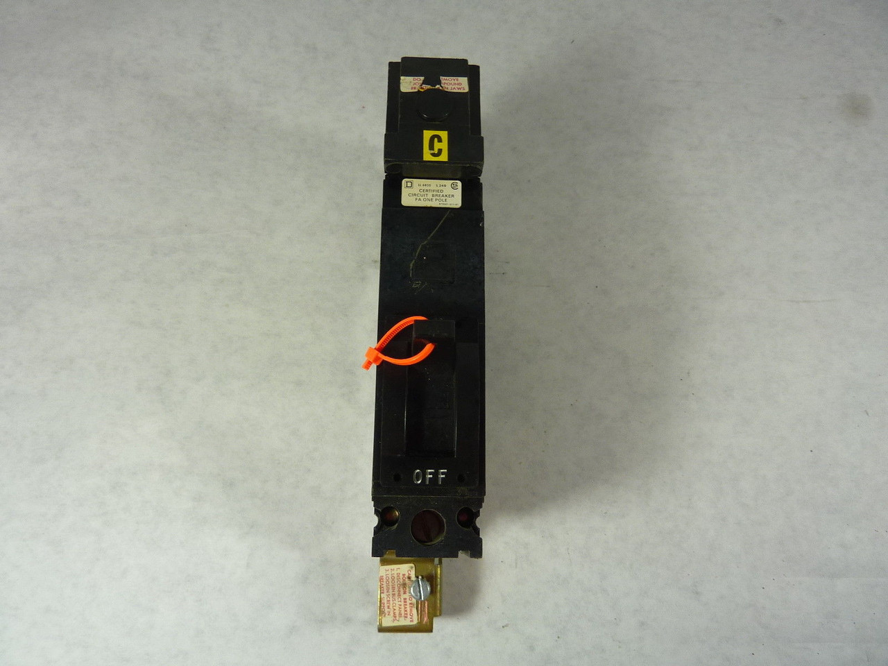 Square D FAB12020C Circuit Breaker 1 Pole 120V 20A USED