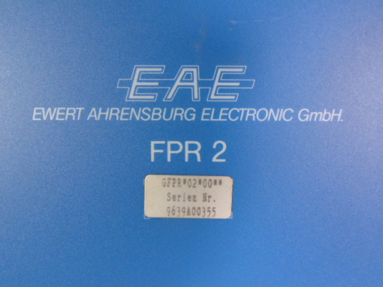 EAE/Man Roland FPR2-OP Assembly Pushbutton Operator Panel ! AS IS !