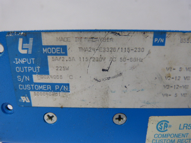 L&H TMA24-E3326/115-230 Power Supply 5/2.5amp 115/230V No Cover ! AS IS !