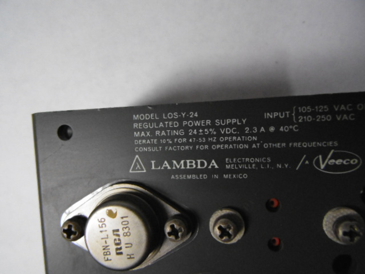 Lambda LOS-Y-24 Regulated Power Supply 24VDC 8pt USED