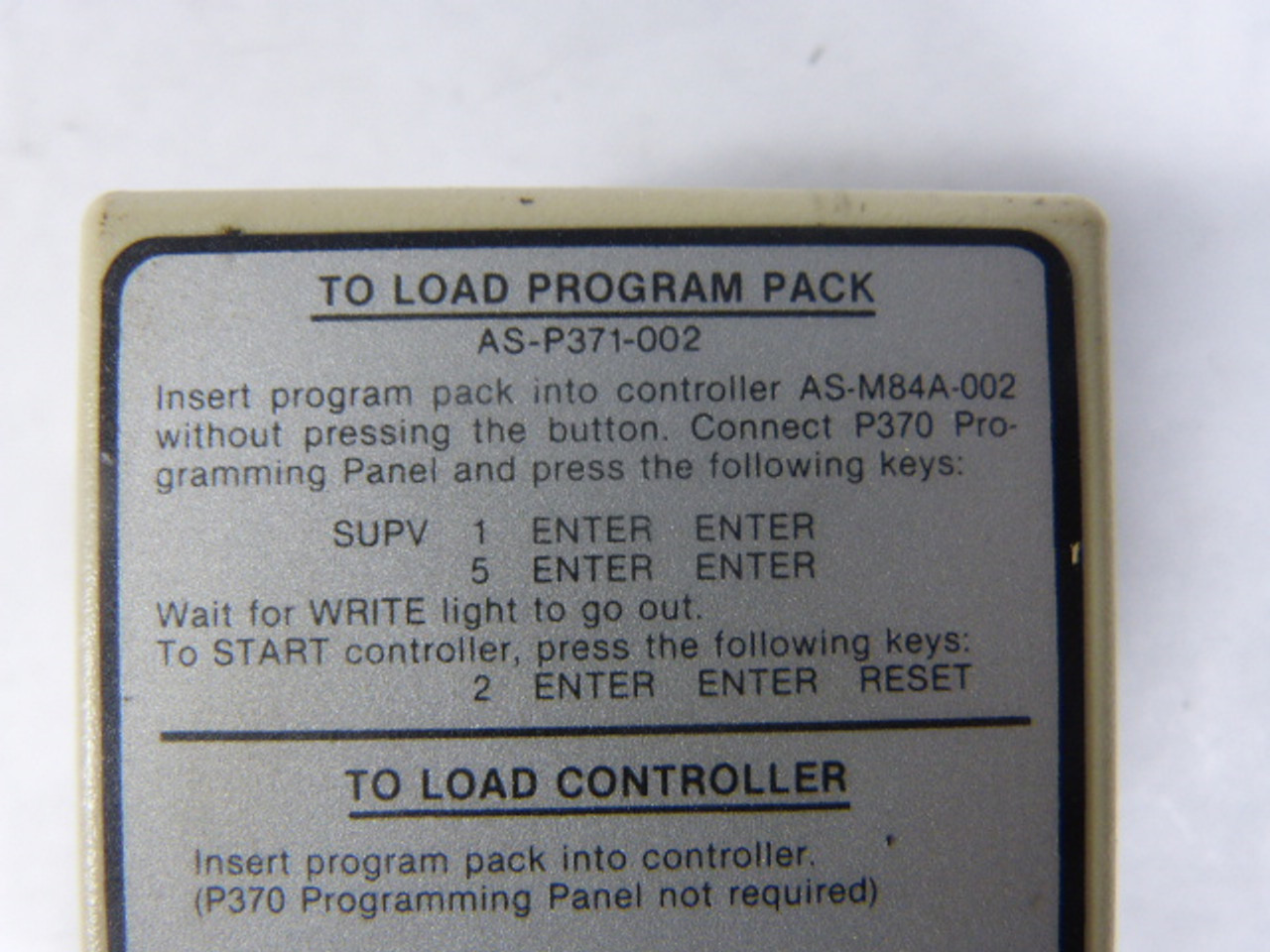 Gould AS-P371-002 Memory Module CPU Program USED