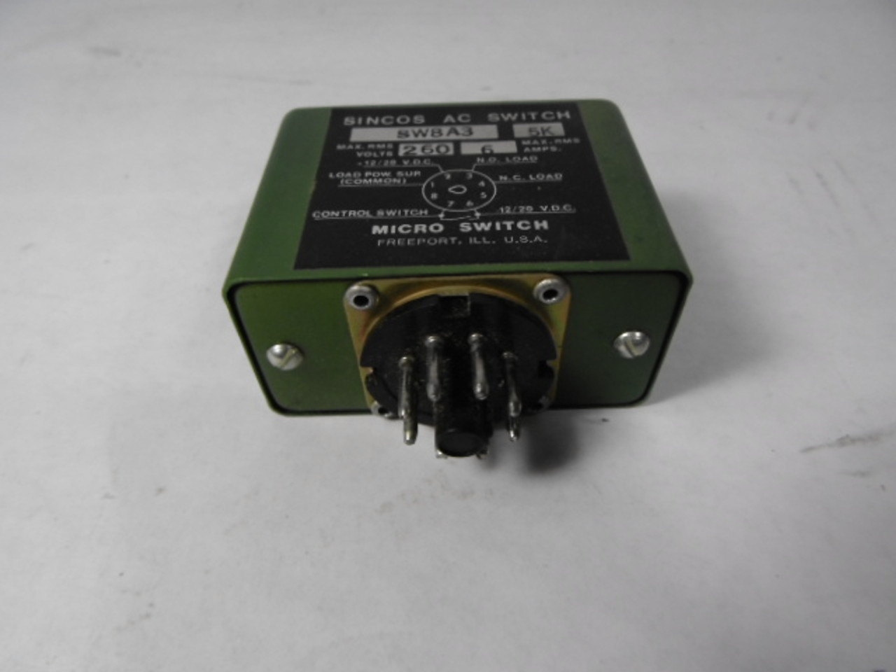 Micro Switch SW8A3-5K Sincos AC Switch 260VAC 12/20VDC 6A NEW