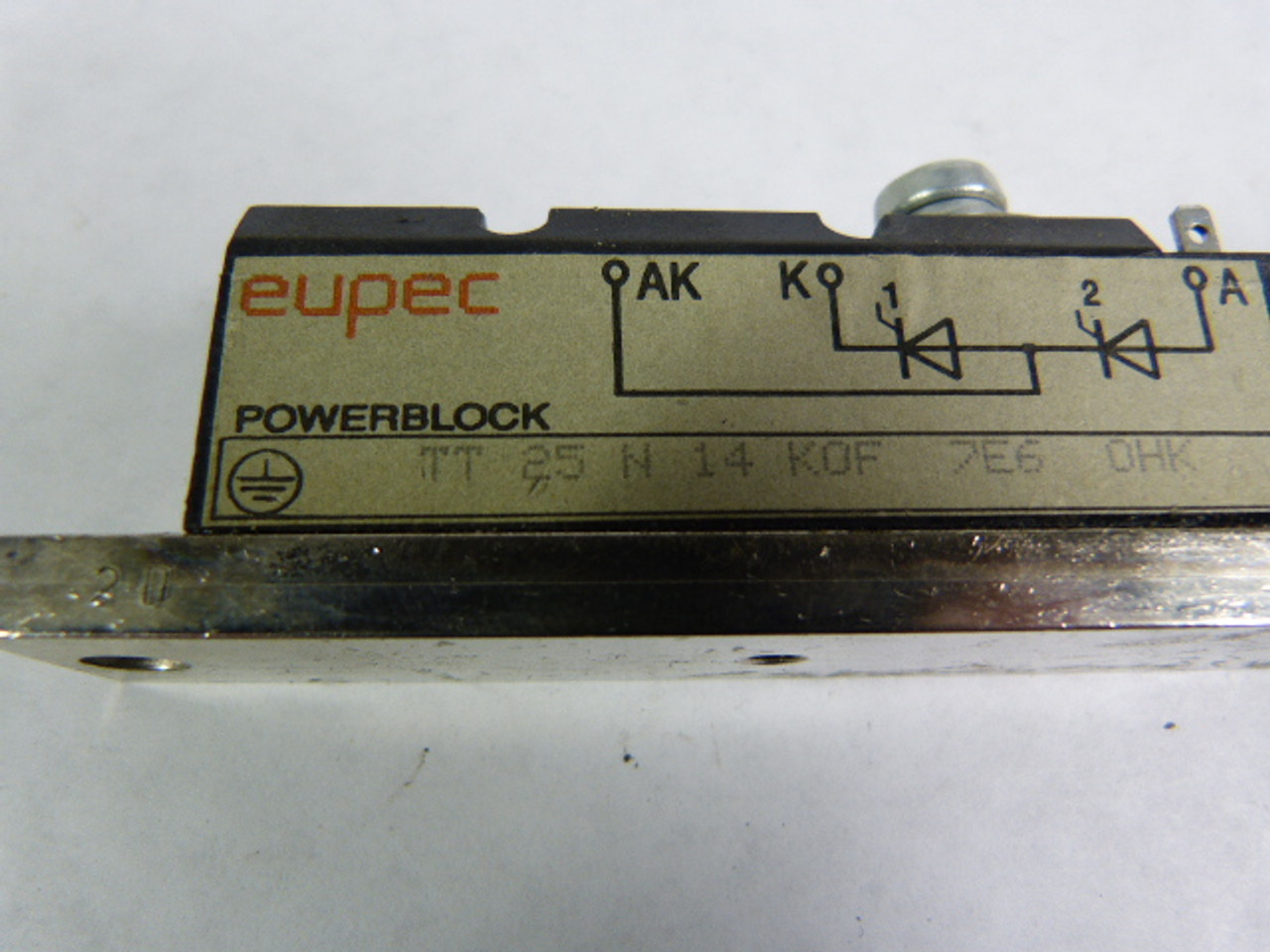 Eupec TT25N14KOF Thyristor Dual SCR Module *Missing Screws* USED