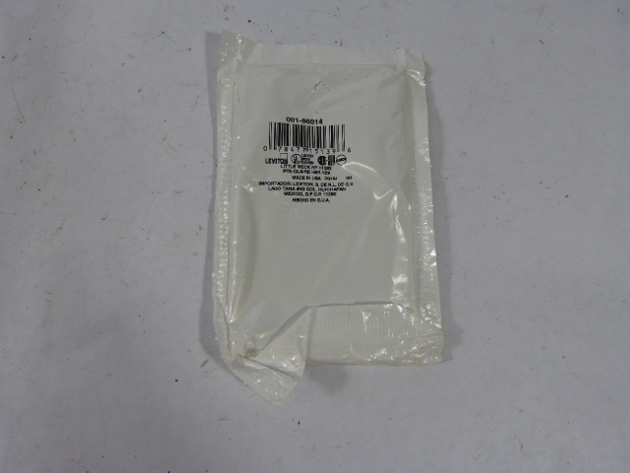 Leviton 001-86014 Ivory Single Blank Plate ! NWB !