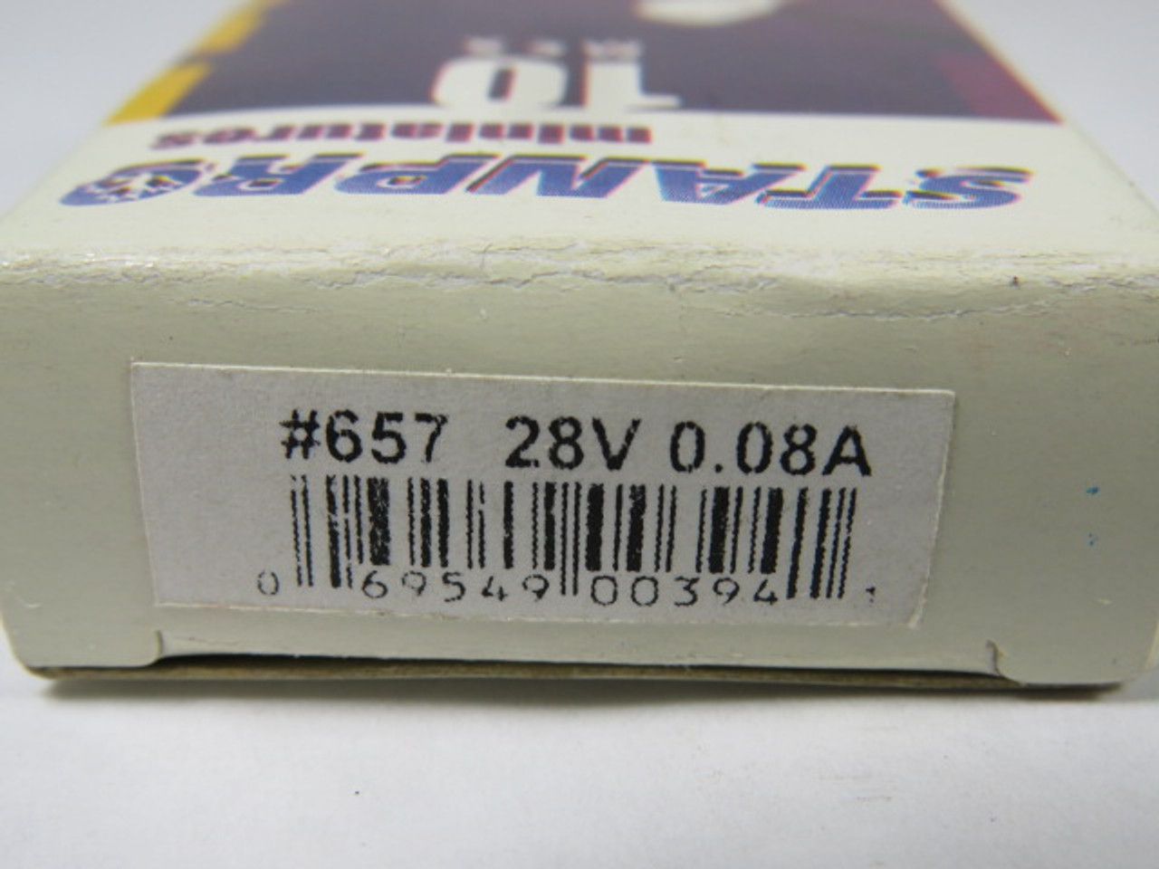 Stanpro 657 Mini Bulb 28V 0.08A 10-Pack ! NEW !