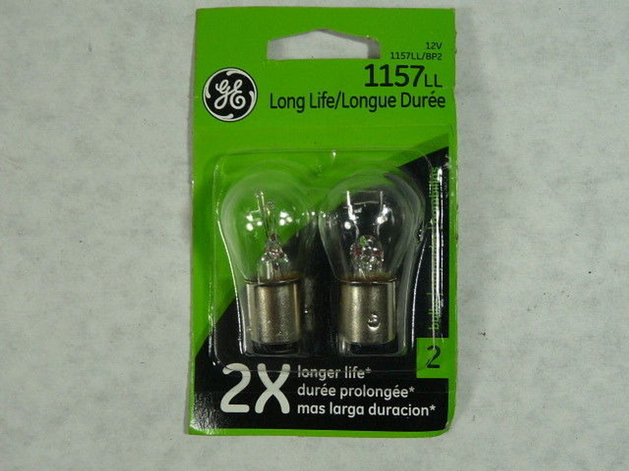 General Electric 1157LL Long Life Miniature Automotive Bulb 2Pk ! NEW !
