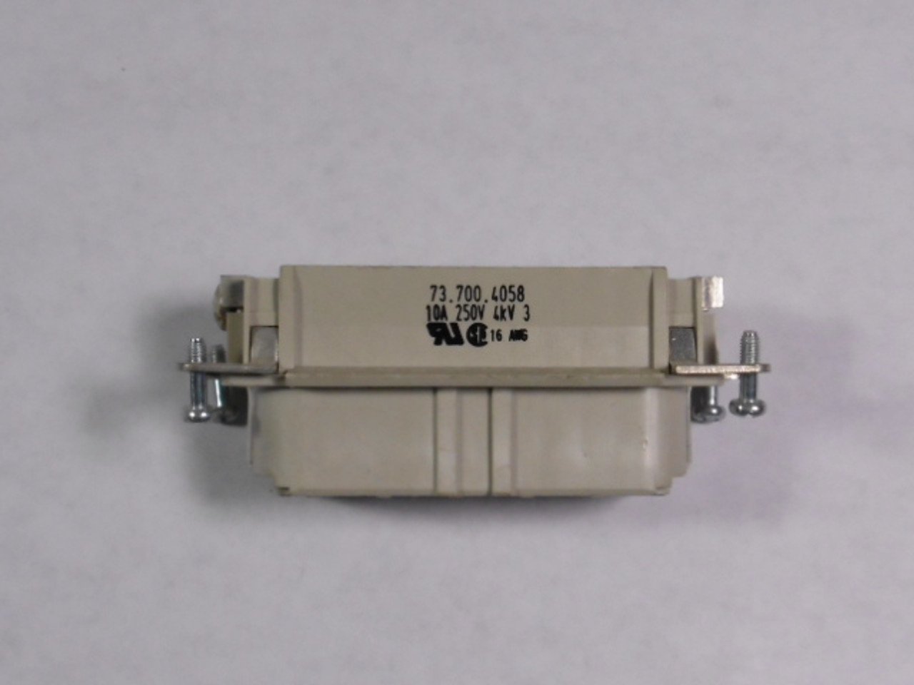 Wieland 73.700.4058 Connector Housing 10A 250V Beige USED