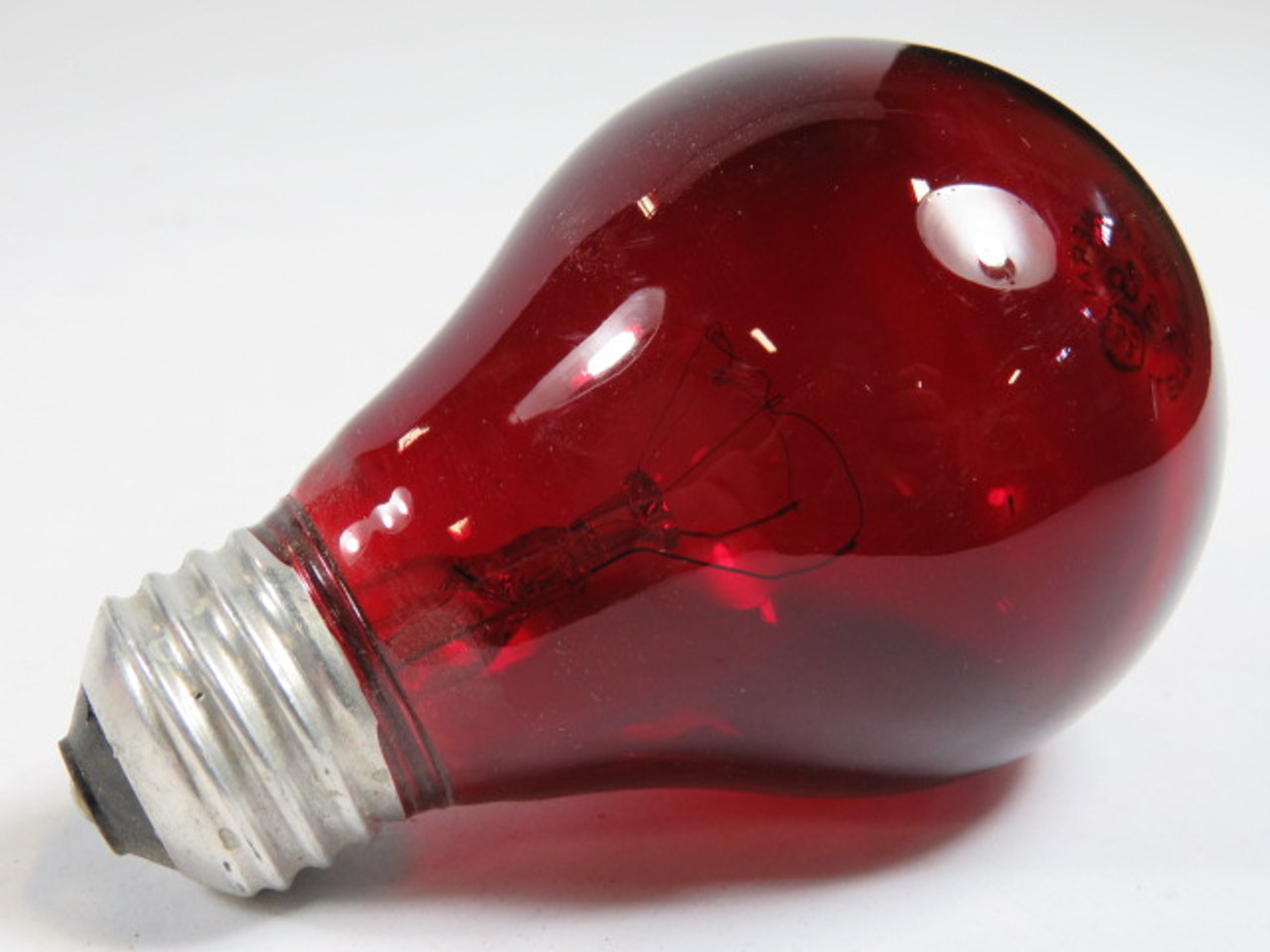 General Electric DecoColor 25A/TR/PM/1 Transparent Red Bulb 25W Lot of 5 ! NEW !