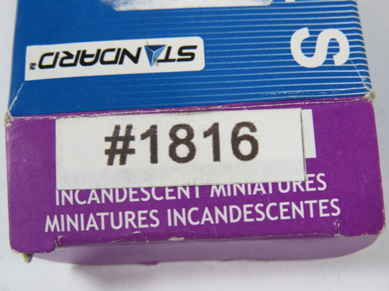 Standard 1816 Miniature Bulb BA9S Base 13V 0.33A 4.29W Lot of 4 ! NEW !