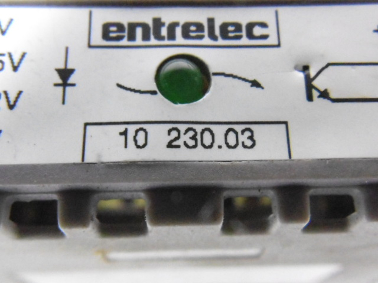 Entrelec 10230.03 Terminal Block Gray USED