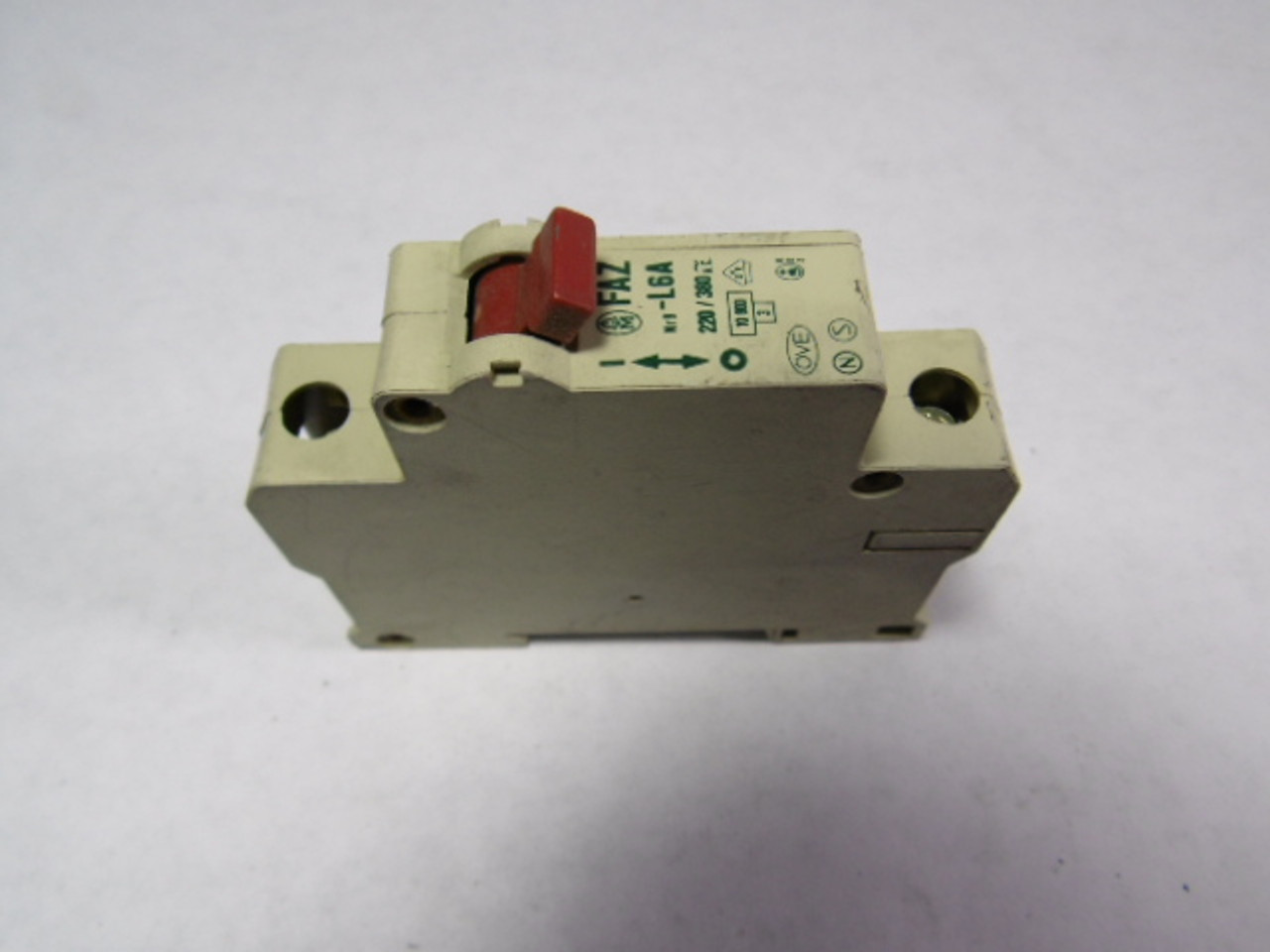 Klockner Moeller FAZ-L6A Circuit Breaker 1-Pole 6A 220/380V AC USED