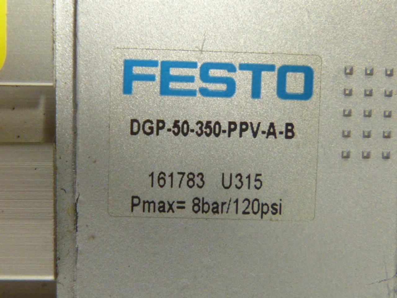 Festo DGP-50-350-PPV-A-B Rodless Cylinder 50mm Bore 350mm Stroke USED