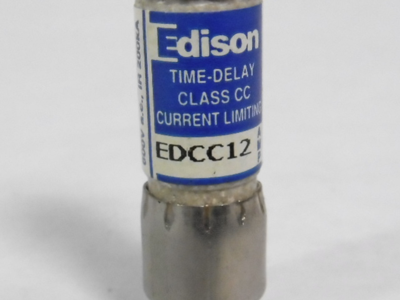 Edison EDCC12 Time Delay Current Limiting Fuse 12A 600V USED