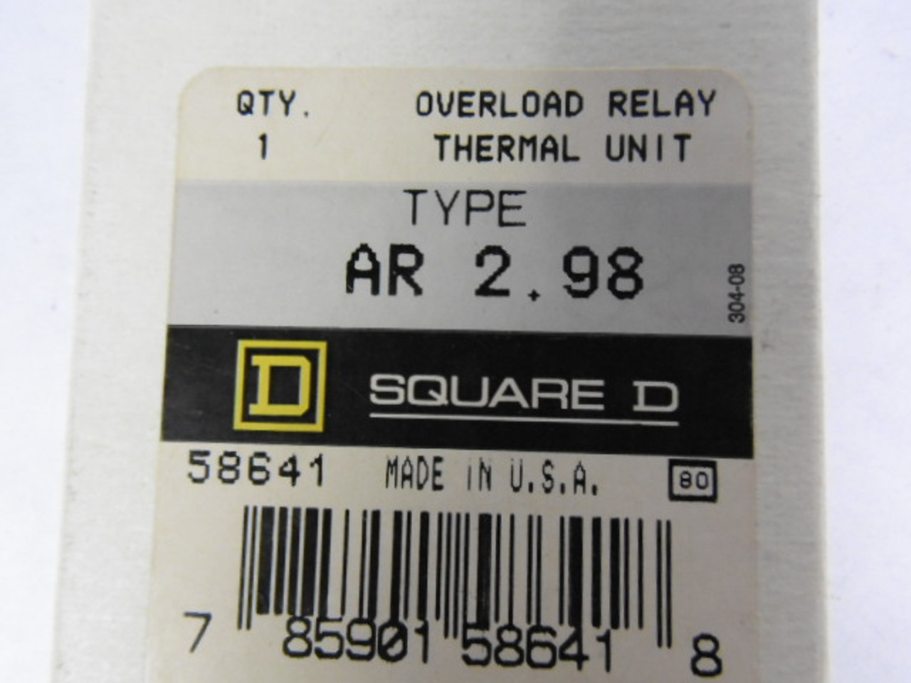 Square D AR2.98 Thermal Overload Relay Heater Element ! NEW !
