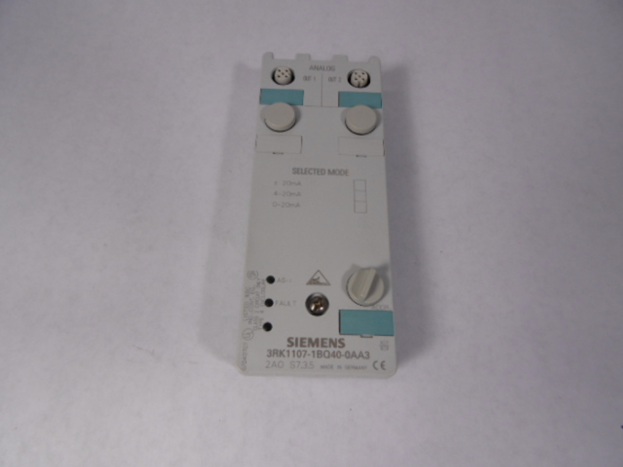 Siemens 3RK1107-1BQ40-0AA3 Analog I/O Module 0-20mA 2-Output NEW