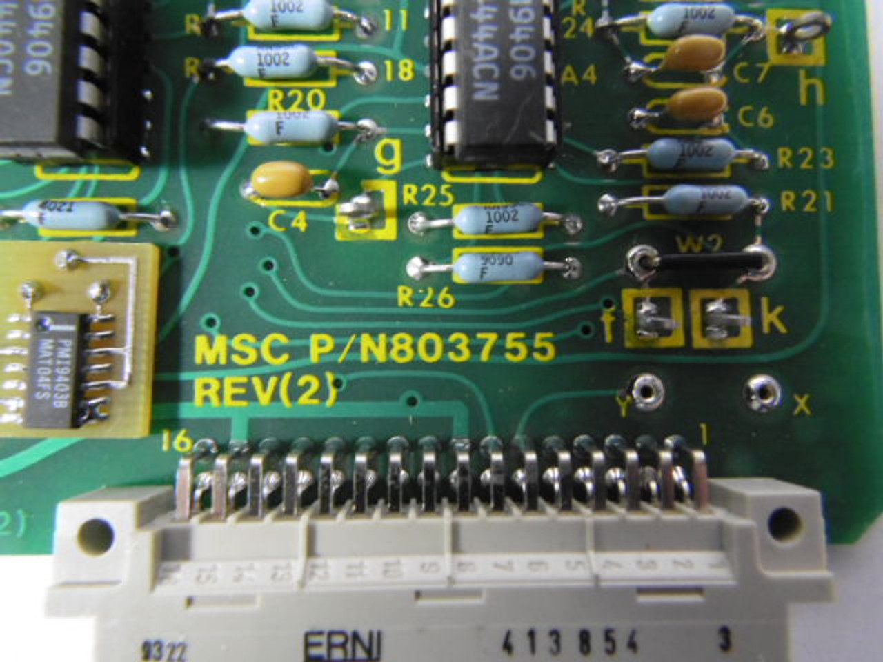 MSC 803755 Rev. 2 Pre-Amp Sensor Board USED